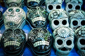 Dia de los Muertos Masks at market