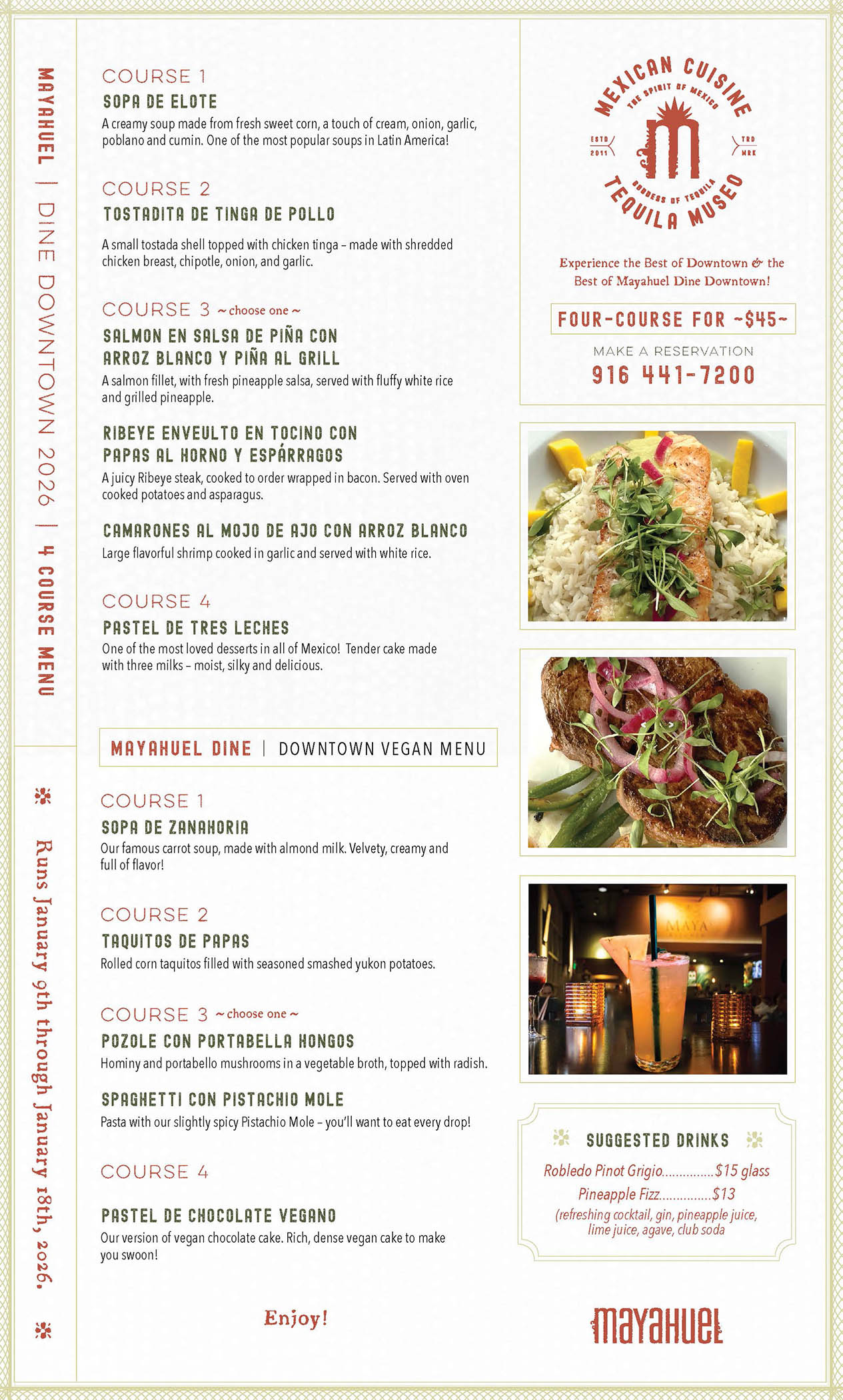 2026 All Dine Menus Mayahuel